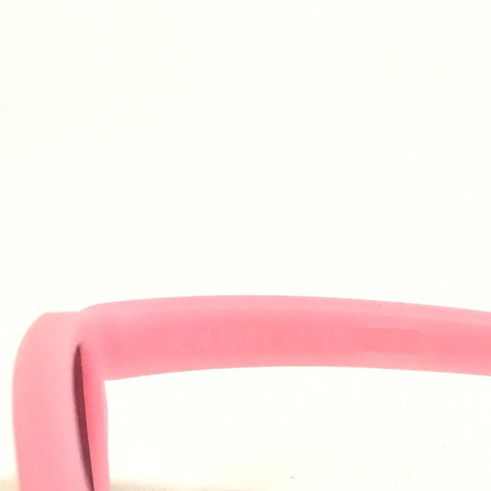 Miraflex Sunglasses NEW BABY 2 Pink Rectangular Frames with Blue Lenses